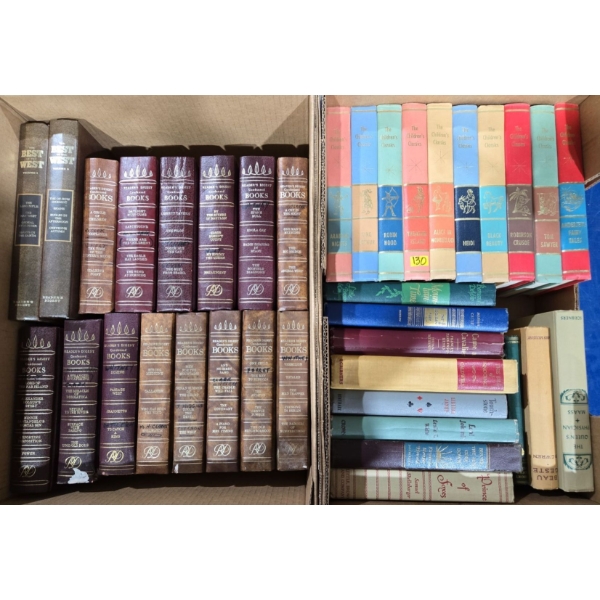 2 Boxes Of Assorted Hardcover Vintage Books