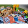 Image 2 : Picnic Activity Pack - Waterproof Outdoor Blanket w/ Assorted Children's Activities Books Blocks & m