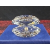 Image 3 : Three Faceted Crystal Clamshell Figurines With Faux Pearls
