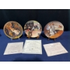 Image 1 : Set of Three Collectors Plates with original boxes and COA