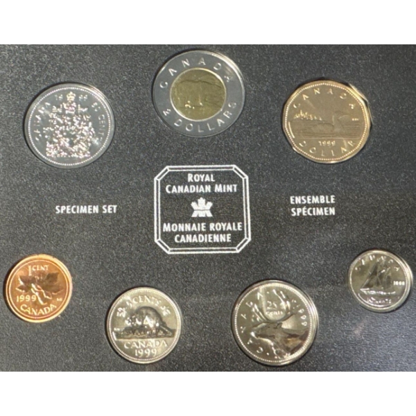  1999  Royal Canadian Mint Specimen Coin Set