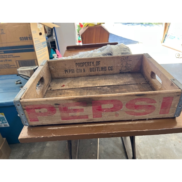  vintage Pepsi wooden crate all original