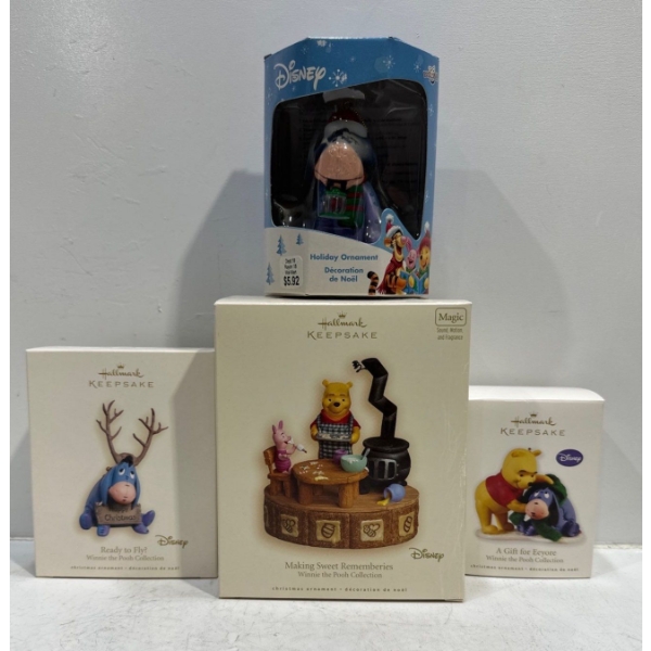 Disney- Winnie the Pooh and Eeyore Hallmark Ornaments