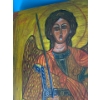 Image 2 : Archangel Michael Painted on Wooden Board - 10x12