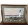 Lighthouse Pastel Painting  - Sunset 