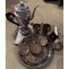 Image 1 : Silverplated Servingware - Tea Pot Coasters Trays Cream & Sugar & more