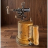 Image 3 : Vintage Brass Blowtorch with Wooden Handle and Cast Iron Components