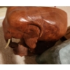 Image 3 : Wood Decor and Mosaic Vase: Elephant 12 W, 12 T, Vase 8.5 T, Polished Wood Bowl 16 X 11 and More!
