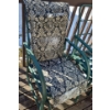 Image 2 : Set of 2 Patio Glider Chairs- Single w/ Cushion 23 W, 26 D, 29 T - Double 44 W, 26 D, 29 T