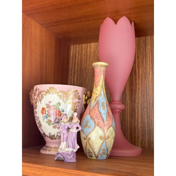 Rose Vintage Vaas Large Tulip Style Chalice w/ Victorian Porcelain & More