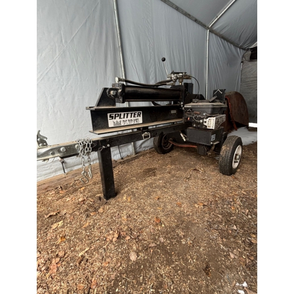 Splitter king log splitter with hitch gas powered brakes in Stratton quantum edge 6.5 hp engine hydr