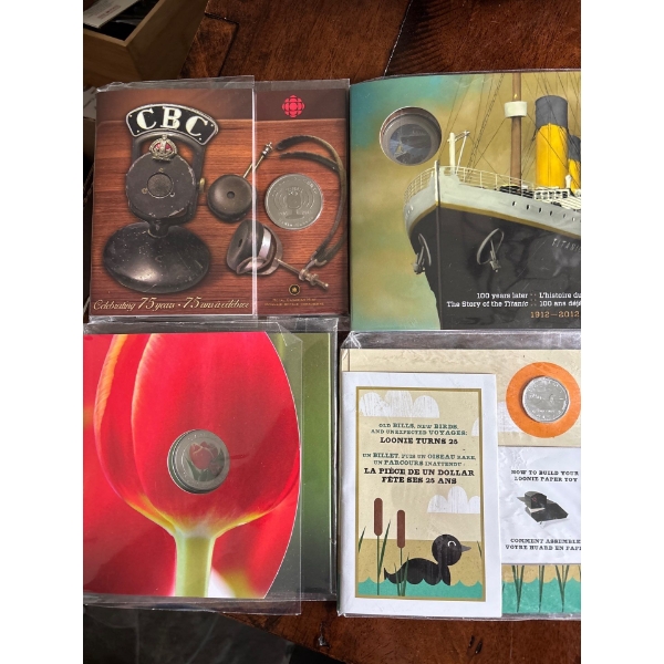 Collection Of Royal Canadian Mint Coins Ranging in Dates 