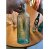 Image 5 : antique bottles HP sauce WORCESTERESHIRE sauce Patterson sauce, and 3 more antique green coloured ha