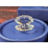 Image 5 : Three Faceted Crystal Clamshell Figurines With Faux Pearls