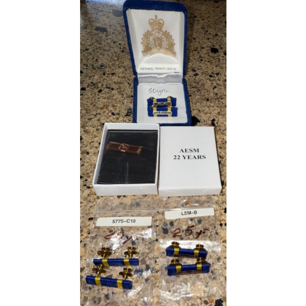 Royal Canadian Mounted Police Service Medals & Ribbons for Exemplary Service