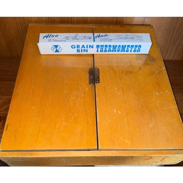 Grain Bin Thermometer w/ Assorted Hand Tools & Mountable Cabinet 