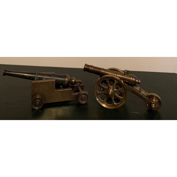 Antique Brass Canons 7L- Warfare Weapons Heavy Artillery 