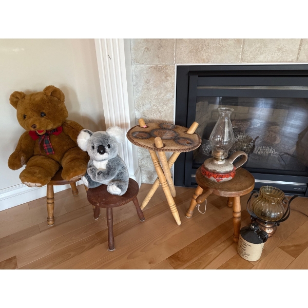 Decorative Stools Incl. Cuba, Stuffed Friends, Stoneware Oil Lamp and More 