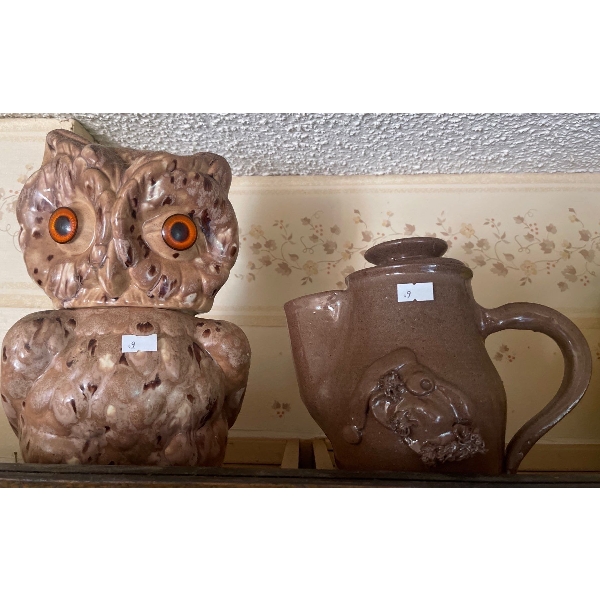 Owl Cookie Jar & Juice Jug