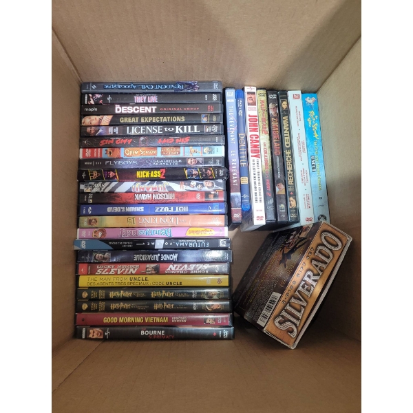 DVDs and Blu-rays, Includes Various Genres