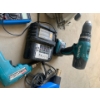 Image 3 : Tool Lot ShopCraft Industrial Orbital Sander, Skilsaw Model 5170, Makita 18V drill with charger LXT,