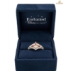 Image 1 : Enchanted Disney Aurora Morganite And Diamond Ring in Sterling Silver and 10K Rose Gold 3.51g
