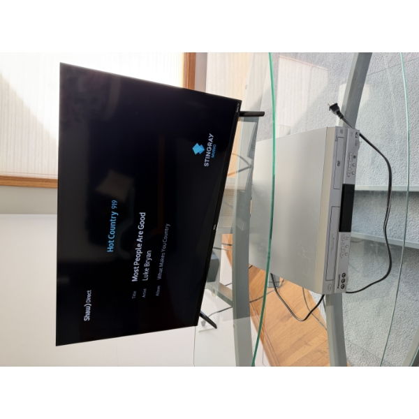 TV with Panasonic DVD player including Stand