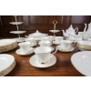 Image 2 : Royal Albert 'Val D'Or' 72-Piece Bone China Set with Gilded Accents