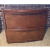 Image 1 : Wood Locking Filing Cabinet w Key 30 w 28 h, 22 d