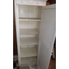 Image 2 : Wooden Cupboard Painted White with 5 Shelves 62 T, 23 L, 17 W