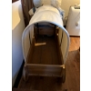 Image 2 :  small handmade wooden carriage with ceramic figures.