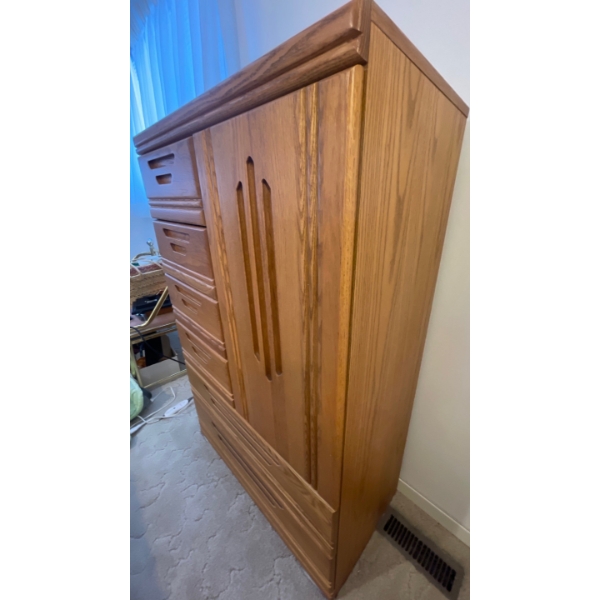 Mid Century Tall Boy Armoir/Dressing Table 36x18x54
