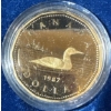 Image 2 :  1987 Canadian $1 Common Loon Proof Dollar Coin