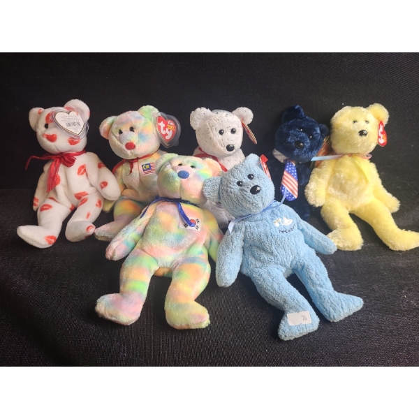 Beanie Babies- Assorted Including: Smooch, Decade, Pops, Babyboy and More!
