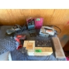 Image 1 : Black and Decker Angle Grinder, Miwaukee Drill (NO BATTERY), B&D Jigsaw, King Deluxe Stone x2, Drill