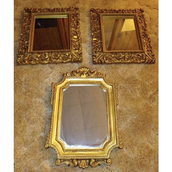 Various Hangable Vanity Mirrors (3) 