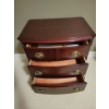 Image 2 : MALCOM Mahogany Bedside Chest Of Drawers 25x15x25