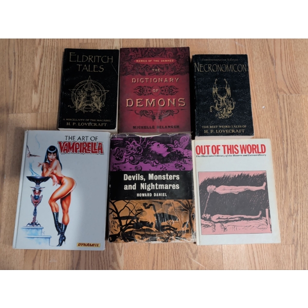 NECRONOMICON Eldritch Tales Dictionary Of Demons The Art Of Vampirella Out Of This World & More