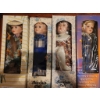 Image 1 : Four Hand-Painted Porcelain Dolls in Original Packaging, Approx. 16 Tall