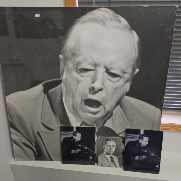 Black-and-White Photographic Prints Featuring Portrait and Public Speaking Images