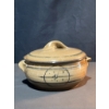 Image 9 : 3 Glazed Stoneware Serving Pieces with Fish Motif Lids