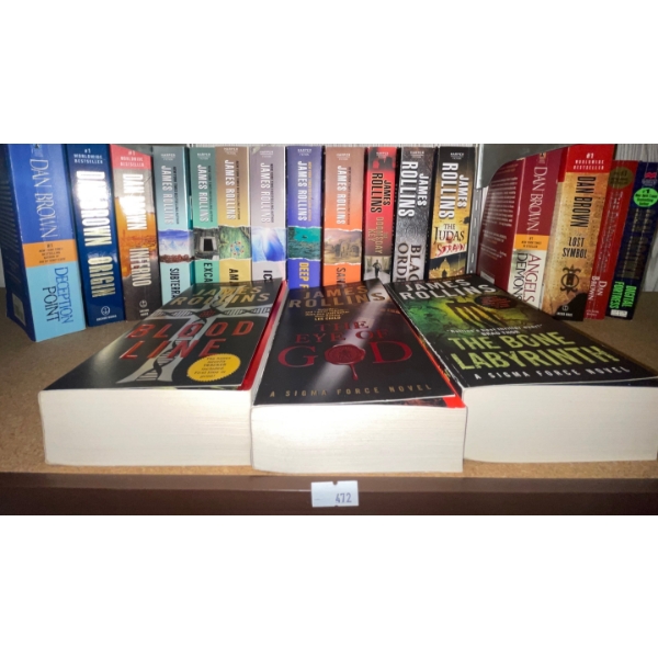 Book Collection -James Rollin & Dan Brown Repitore 