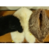 Image 2 : Genuine Fur Fashion Accessories & Cold Weather Cozies In Woven Rattan Basket 12T