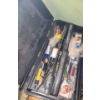 Image 2 : Toolbox 18 W, 10 D, 9 T w/ Tools, Red Lion Model RL-160U Pump, Bostik Model 260 Glue Gun and More!