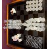 Image 2 : Luxury Tabletop 33pc Multi Game Board - Chess Checkers Double Six Dominos Backgammon & More