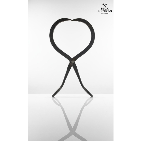 Antique Primitive Metal Ice Block Clamp Log Holder Handle Tongs Hay Bale Carrier 21''INCHES