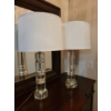 Image 1 : Gorgeous & Extremely Heavy - High End Clear Base Table Lamps 