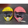 Image 1 : NEW FULMER MX Helmets - PHX Helium 2 Yellow Size M & FMVSS 218 Pink Size S