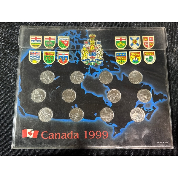 1999 Quarters of Canada Coin Set