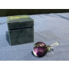 Image 1 : Glass Eye Studio Purple Glass Bird 2inch H